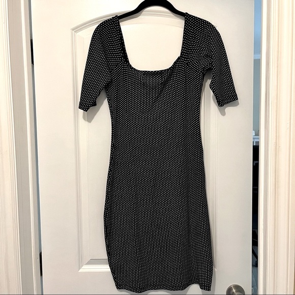 Collectif Polka Dot Pencil Dress - Picture 2 of 4